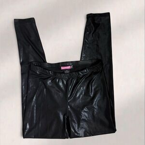 Say What? Shiny Black Leggings